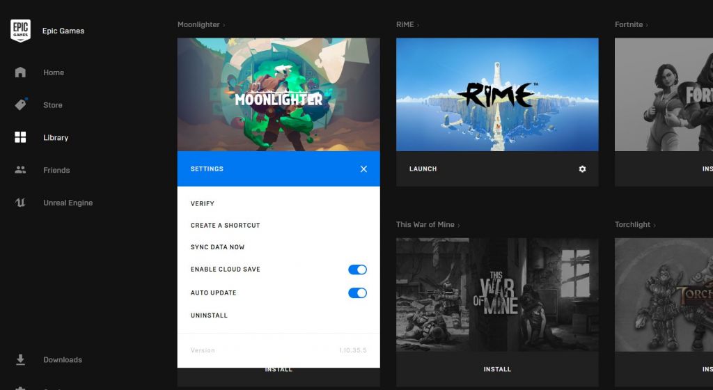 Sokongan Penyimpanan Atas Awan Kini Tiba Di Epic Games Launcher Secara