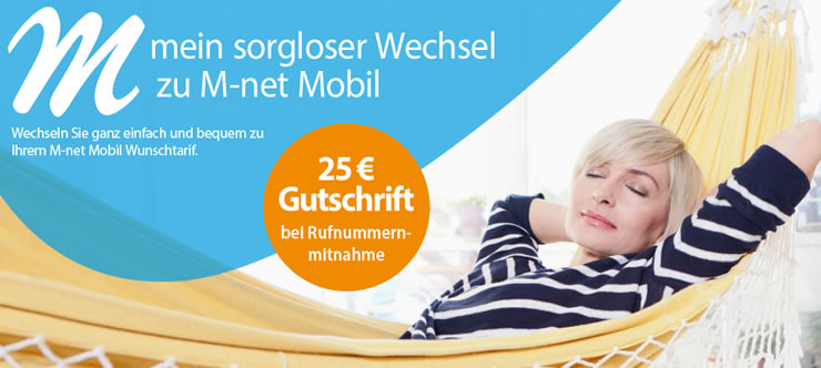 25€ Gutschrift bei Jetzt zu Mobil wechseln