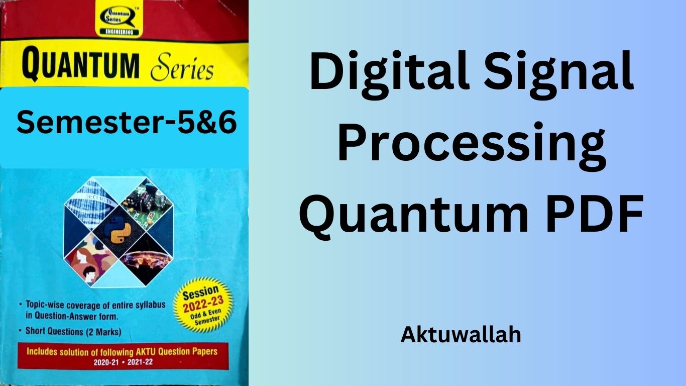 Download Digital Signal Processing Quantum PDF AKTUWALLAH