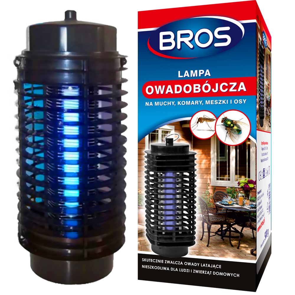 BROS Lampa owadobójcza na komary, muchy i meszki