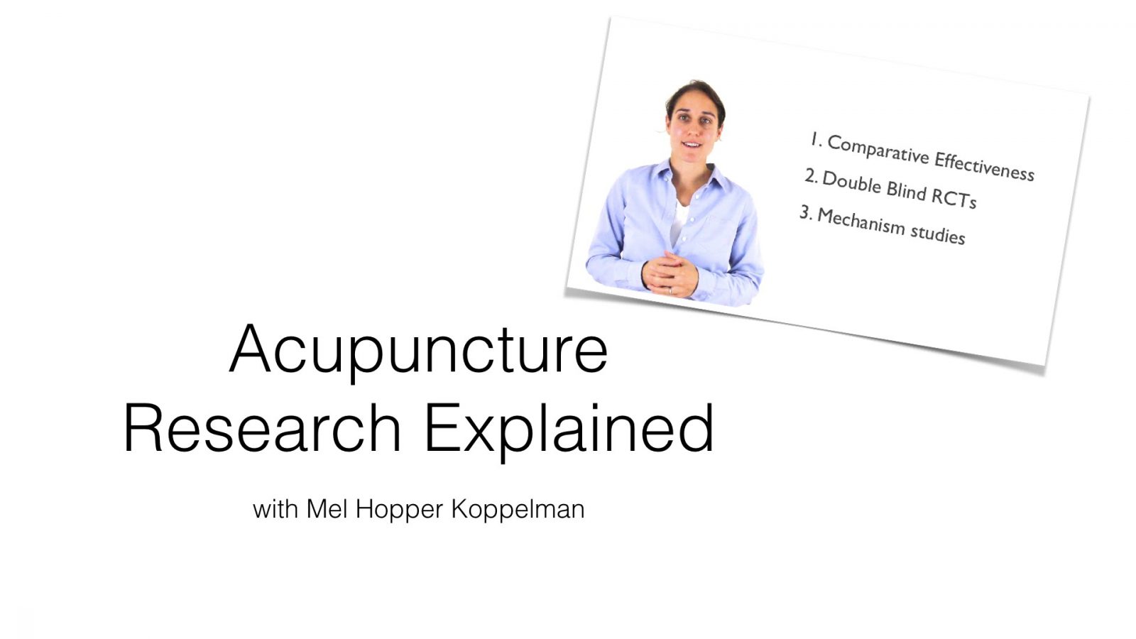 Acupuncture Research Explained Akupunkturforeningen