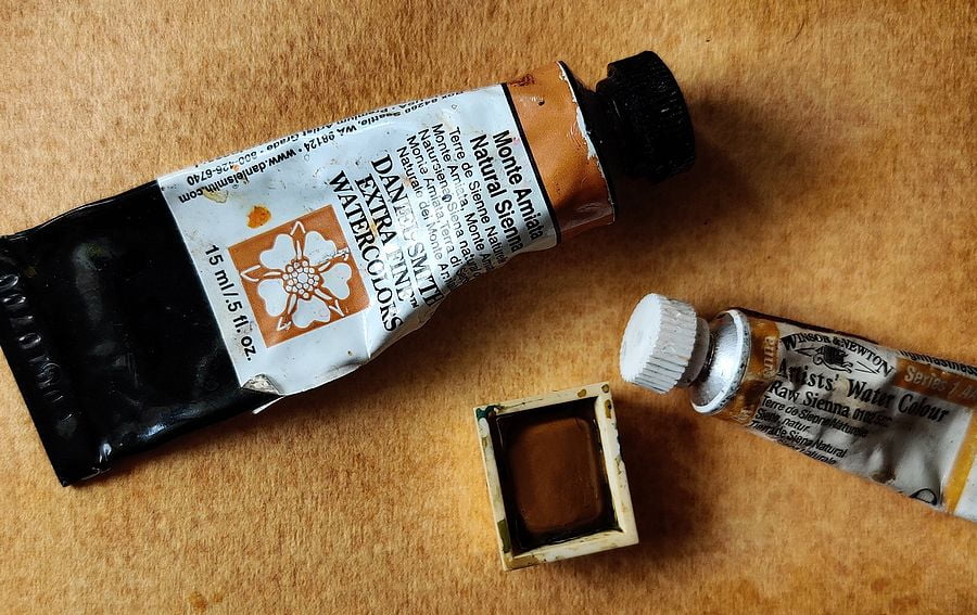 Raw Sienna Erik Lundgren Watercolor