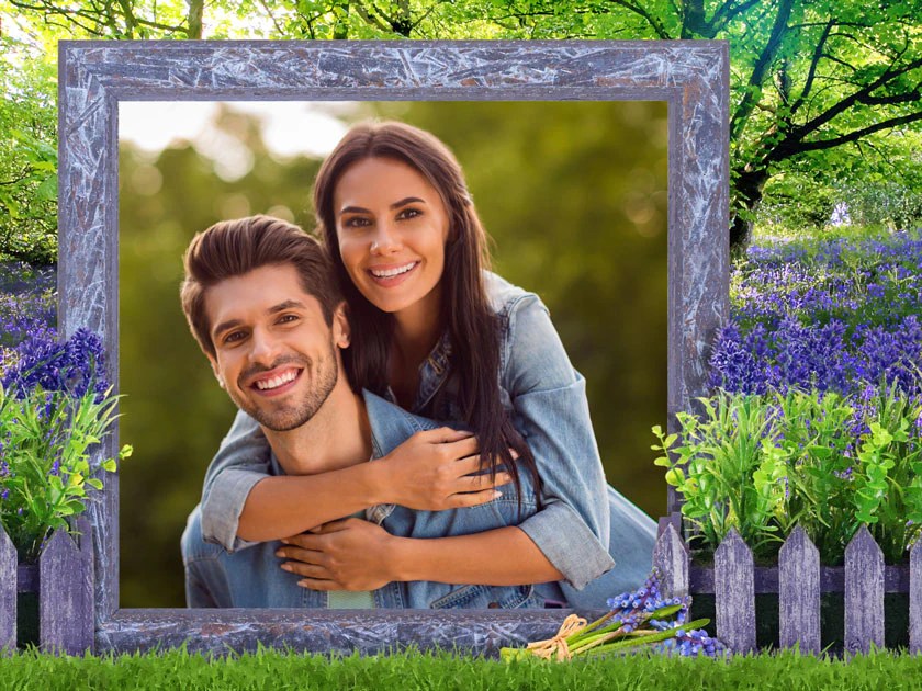 Photofunia Effects Flower Frame Free Download
