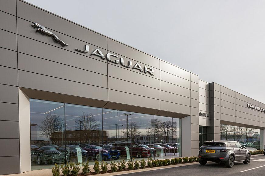 Jaguar Landrover Car Dealership, Cambridge AKV Cladding Products LTD.