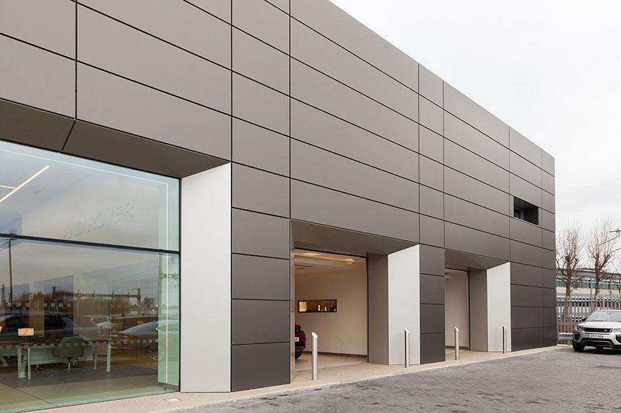 Jaguar Landrover Car Dealership, Oxford AKV Cladding Products LTD.