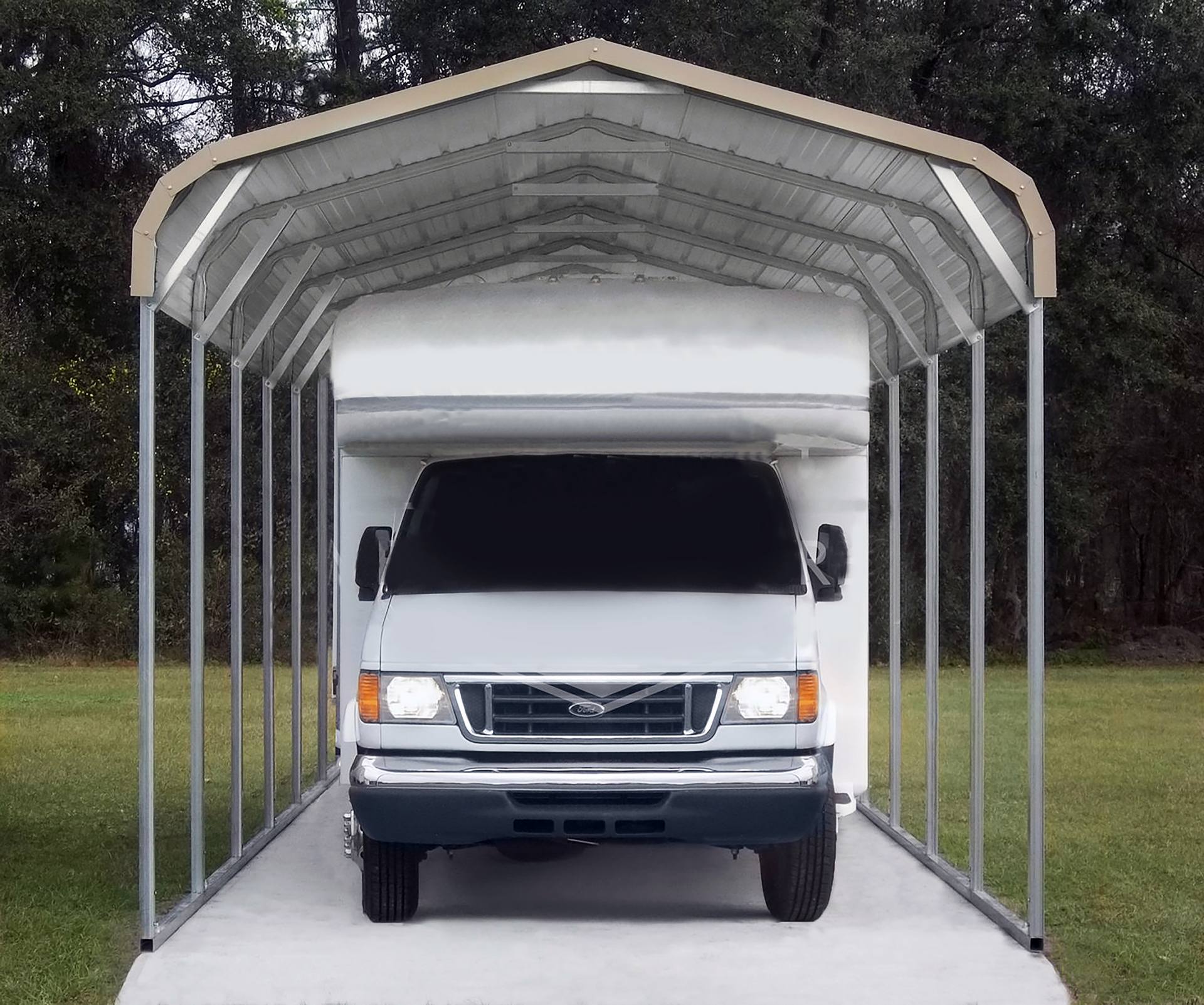 Small Traditional RV Cover Alabama Buildings