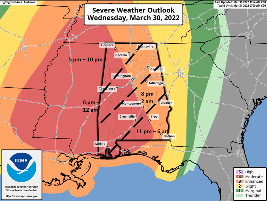 Widespread Severe Weather Likely Wednesday Afternoon Into Thursday