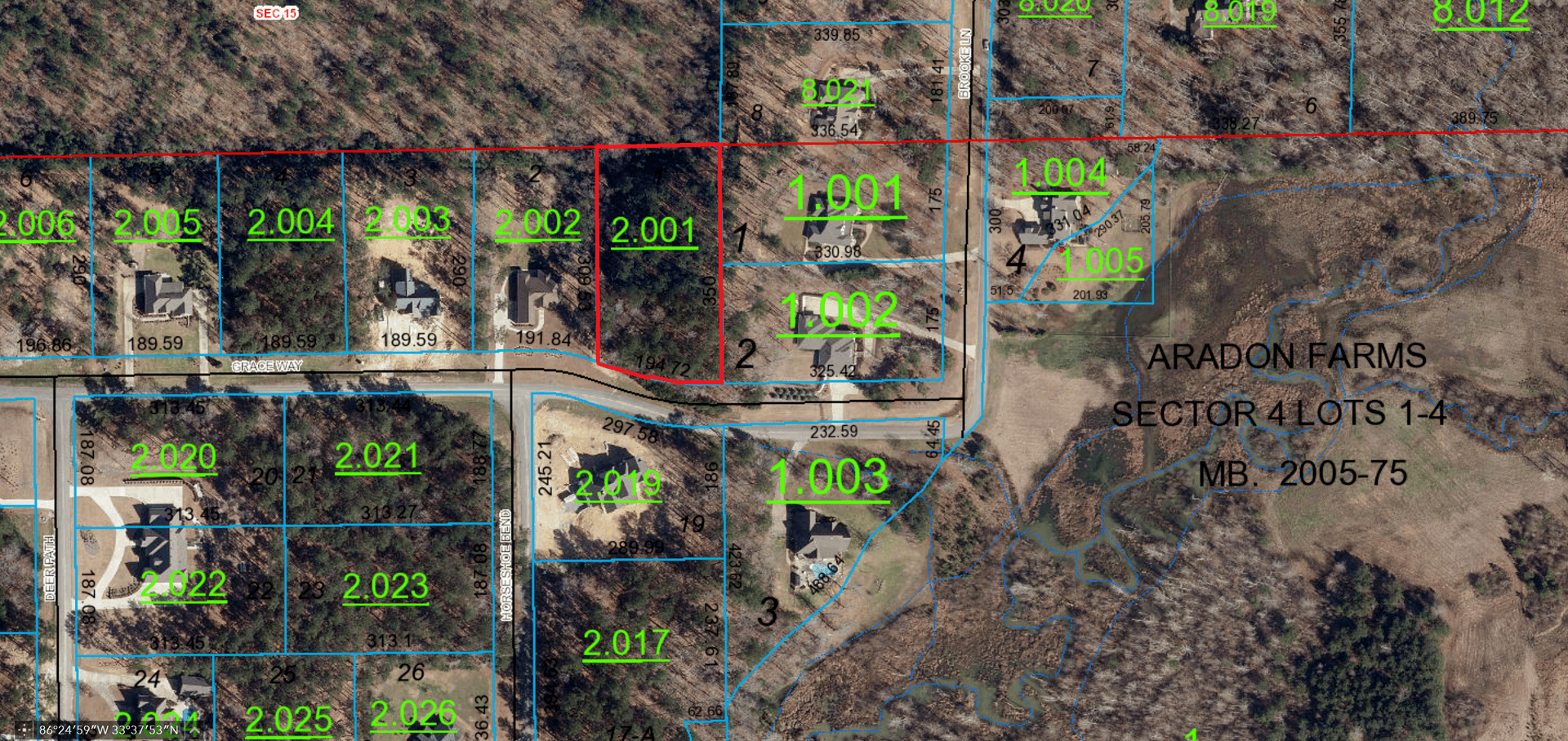 Aradon Farm Subdivision Lot Odenville Alabama Land Agent