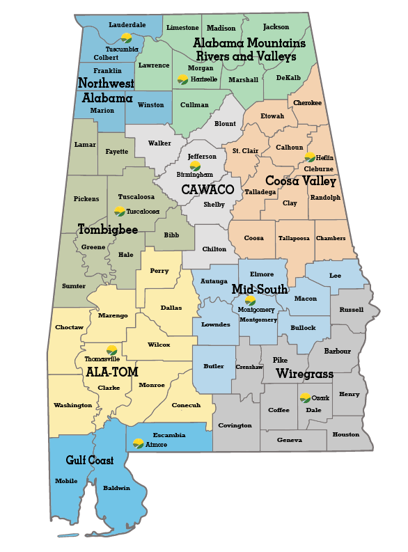 Find Your Council Alabama RC&D Councils