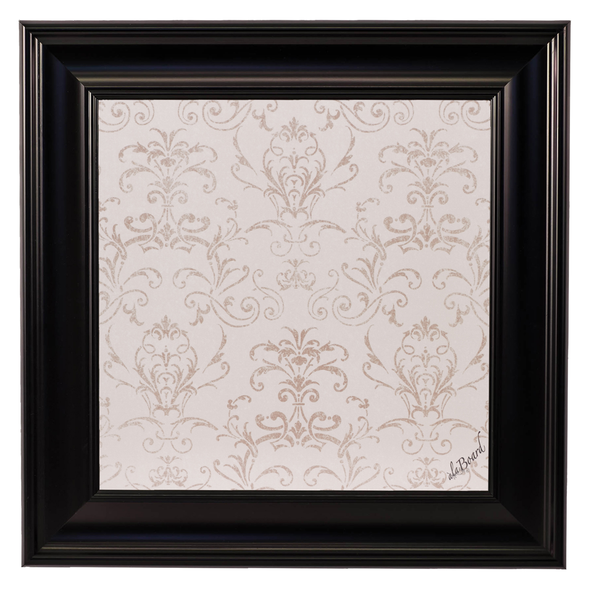 Small Contrast Message Board framed Black