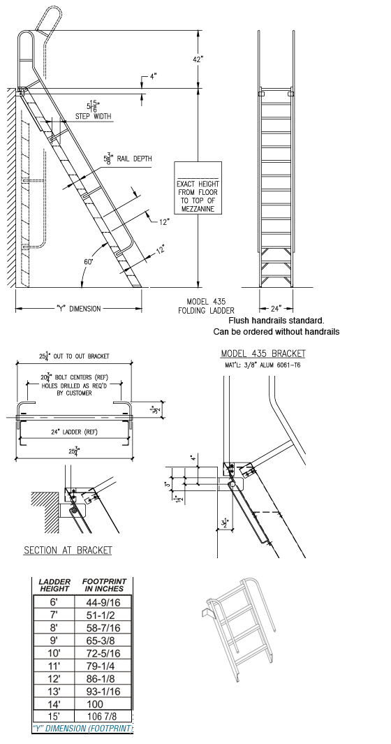 MP60 60° Folding Ladder Alaco Ladder