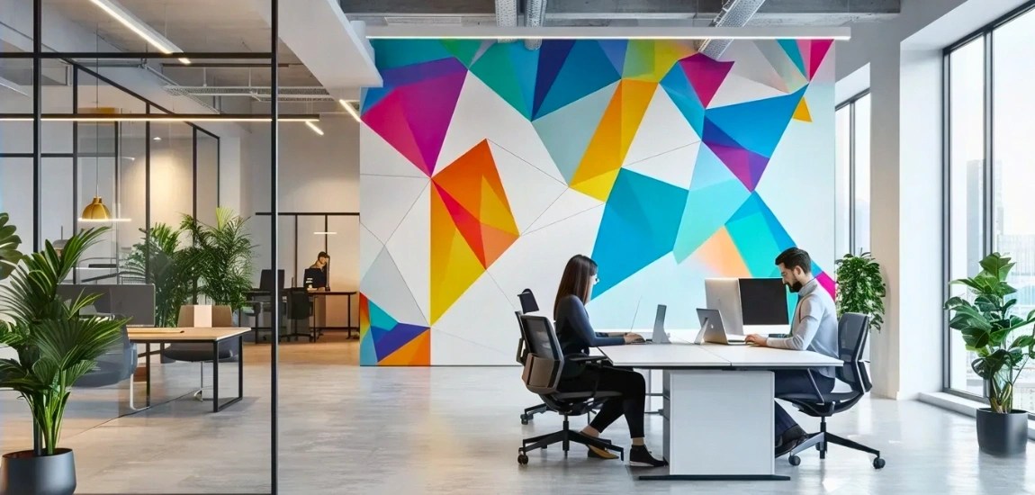17 Brilliant Office Wallpaper Designs For Your Workspace