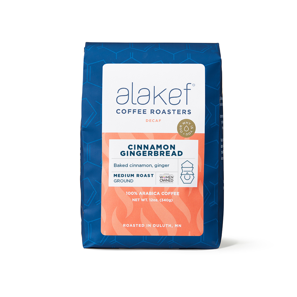 Cinnamon Gingerbread Decaf 12 oz. Specialty Coffee, Online Coffee