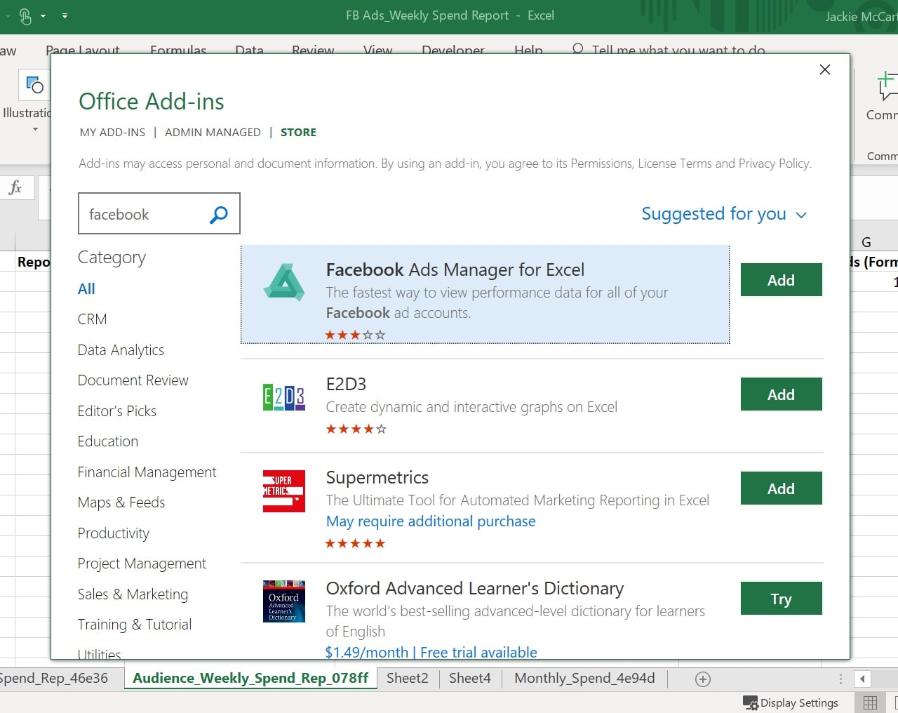 Cara Menggunakan Facebook Ads Manager for Excel Untuk