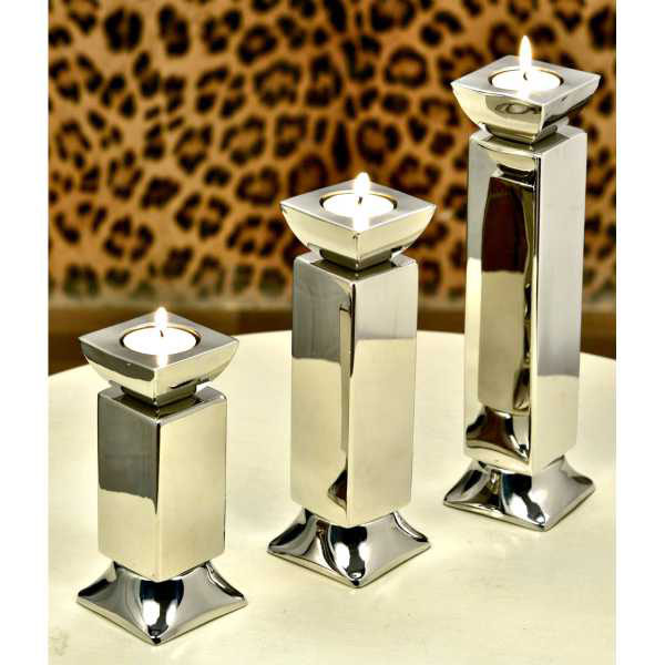 DOUBLE WALL CANDY SQUARE CANDLE HOLDER Alamode by Two Brothers Holding Ltd