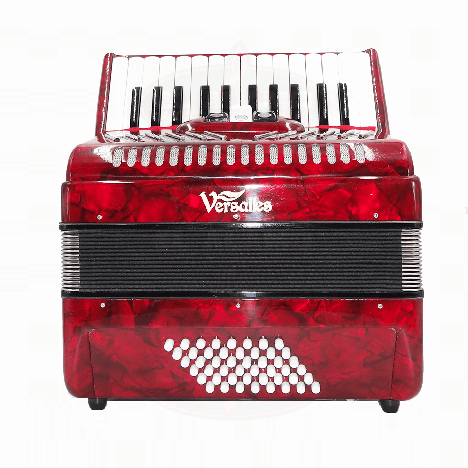 Acordeón Versalles 2352 26 teclas 48 bajos 3 registros rojo Alamo Musical