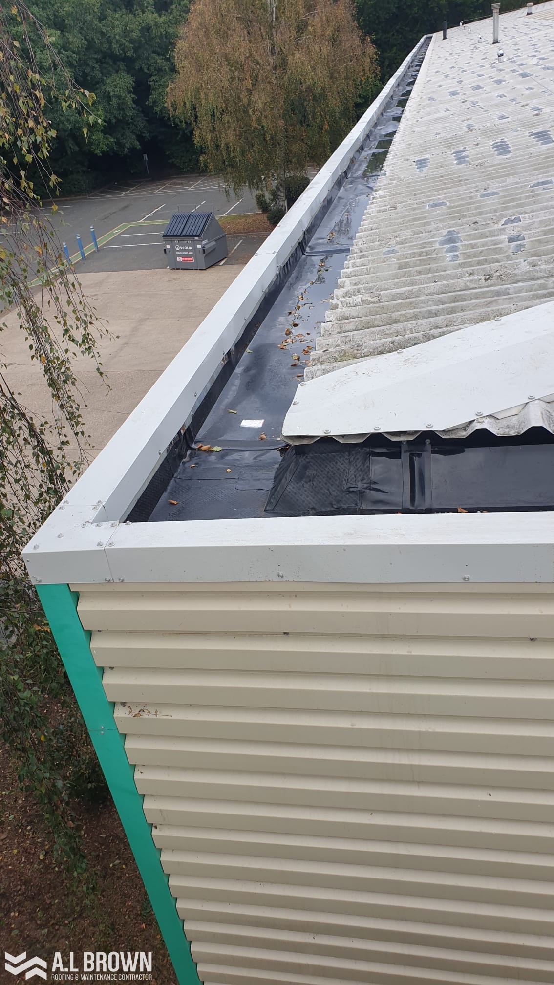 Plygene Gutter Lining Installation in Ashford A.L Brown Roofing