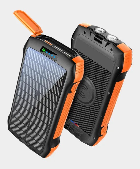 Buy Promate Rugged EcoLight Solar Power Bank 20000mAh SolarTank20PDQi
