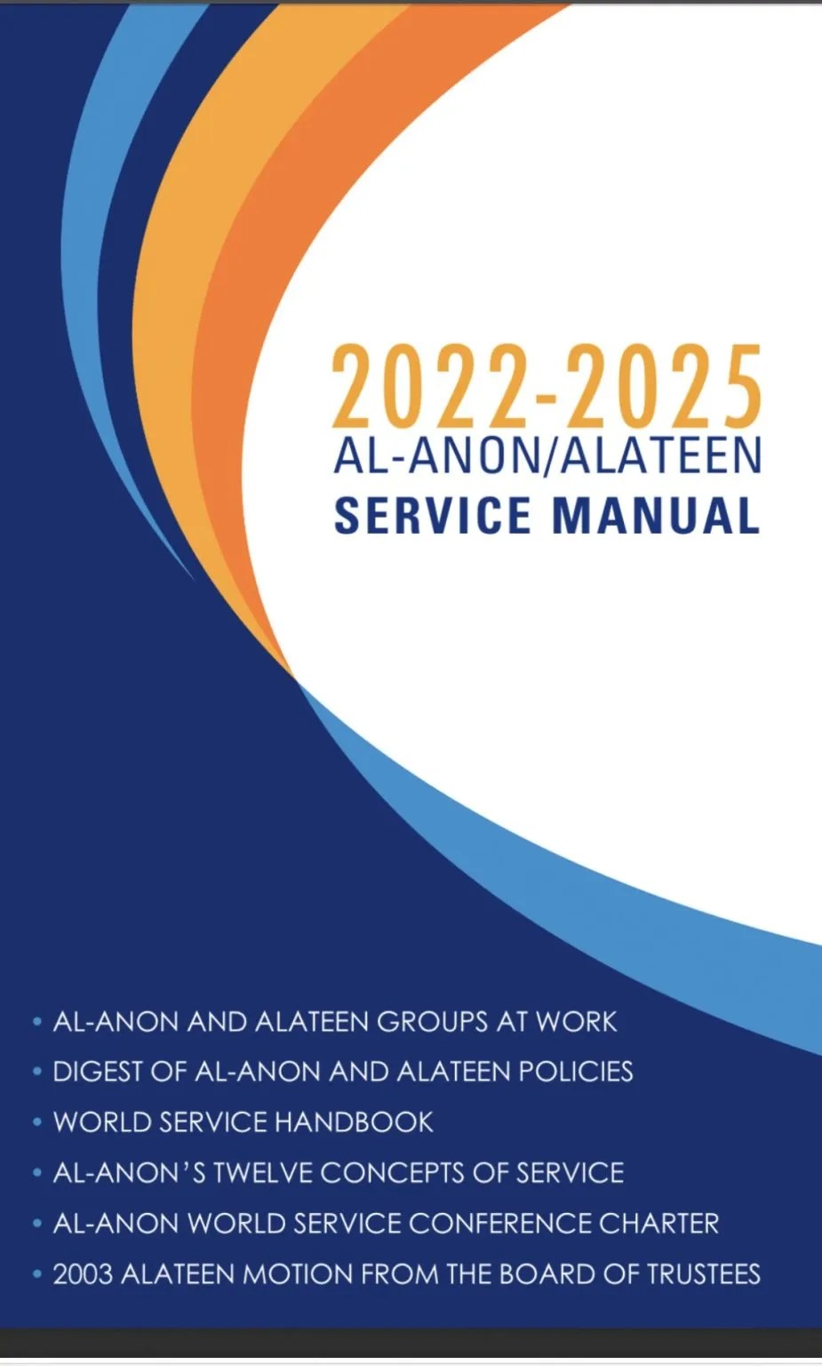 AlAnon/Alateen Service Manual 2022 2025 P24/27 MA AlAnon & Alateen