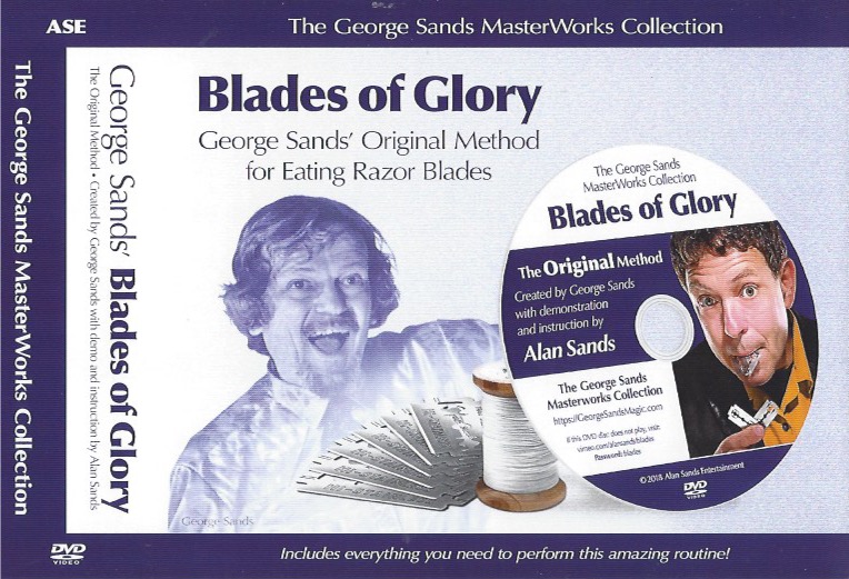 Alan Sands Magic Eating Razor Blades Trick Illusion