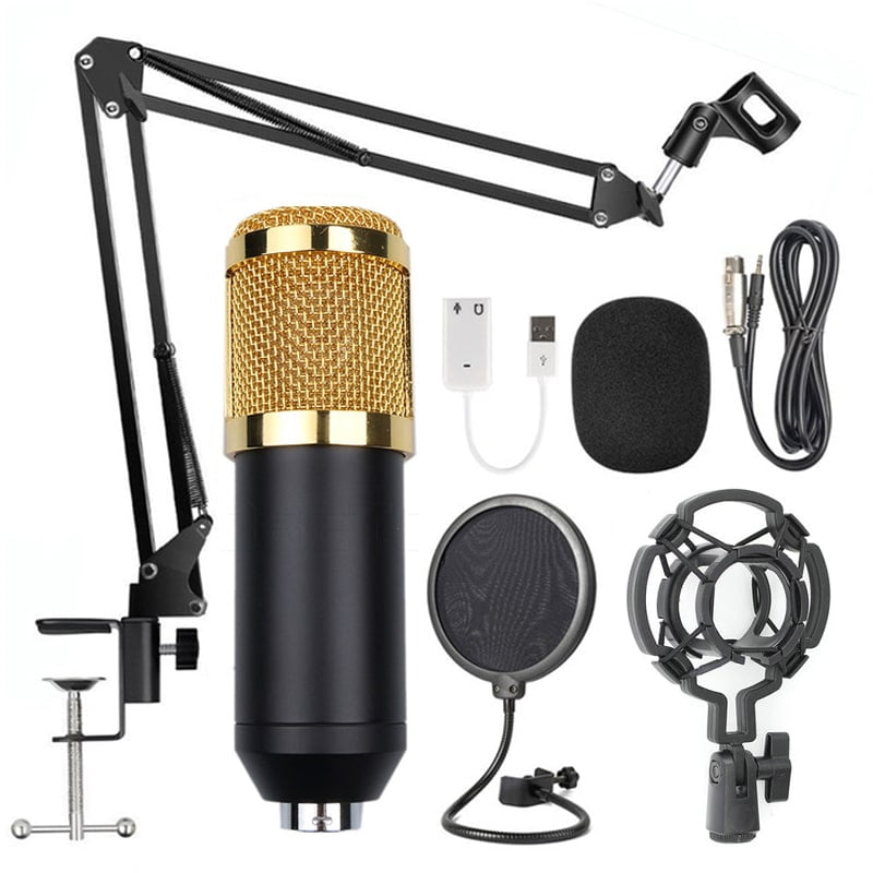 Buy Condenser Microphone Kit With Pop Filter & Microphone Stand best