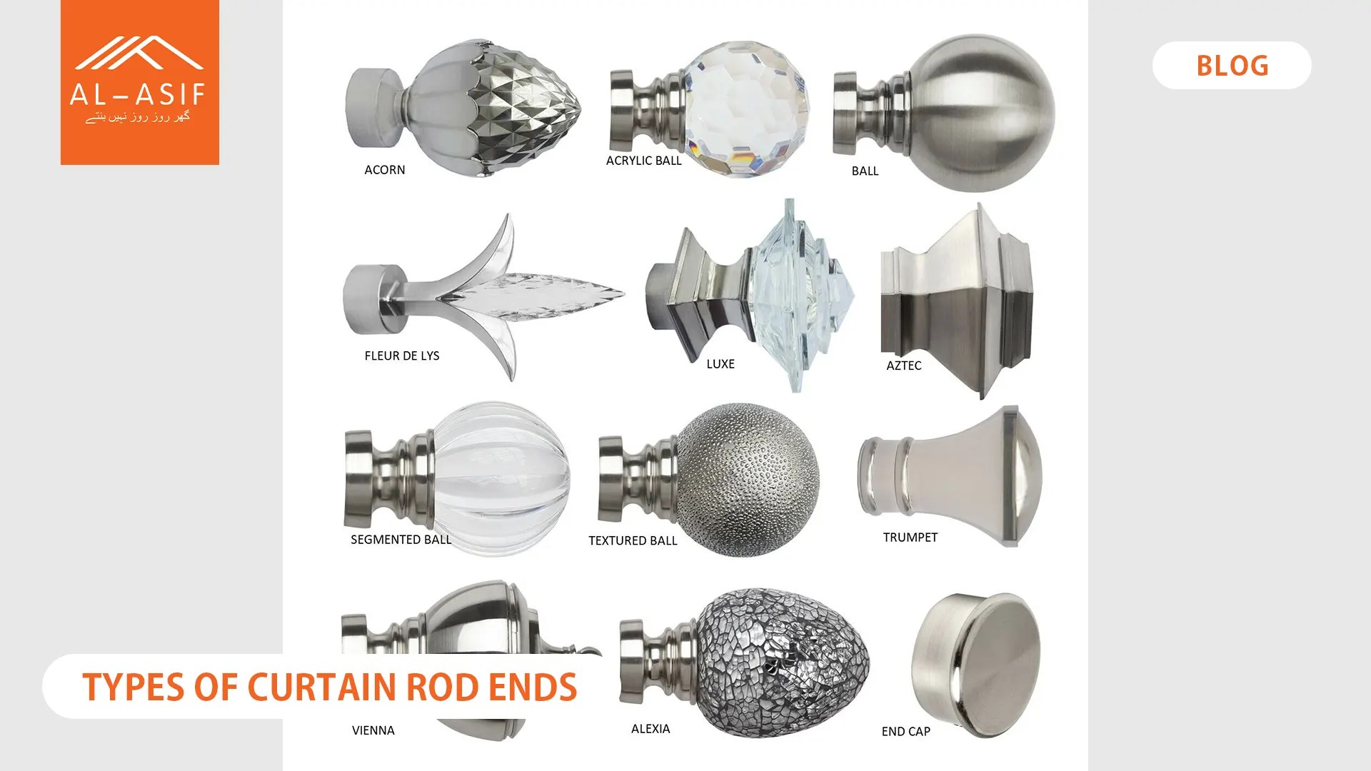 Curtain Rod Ends & Finials Enhance Your Window Decor