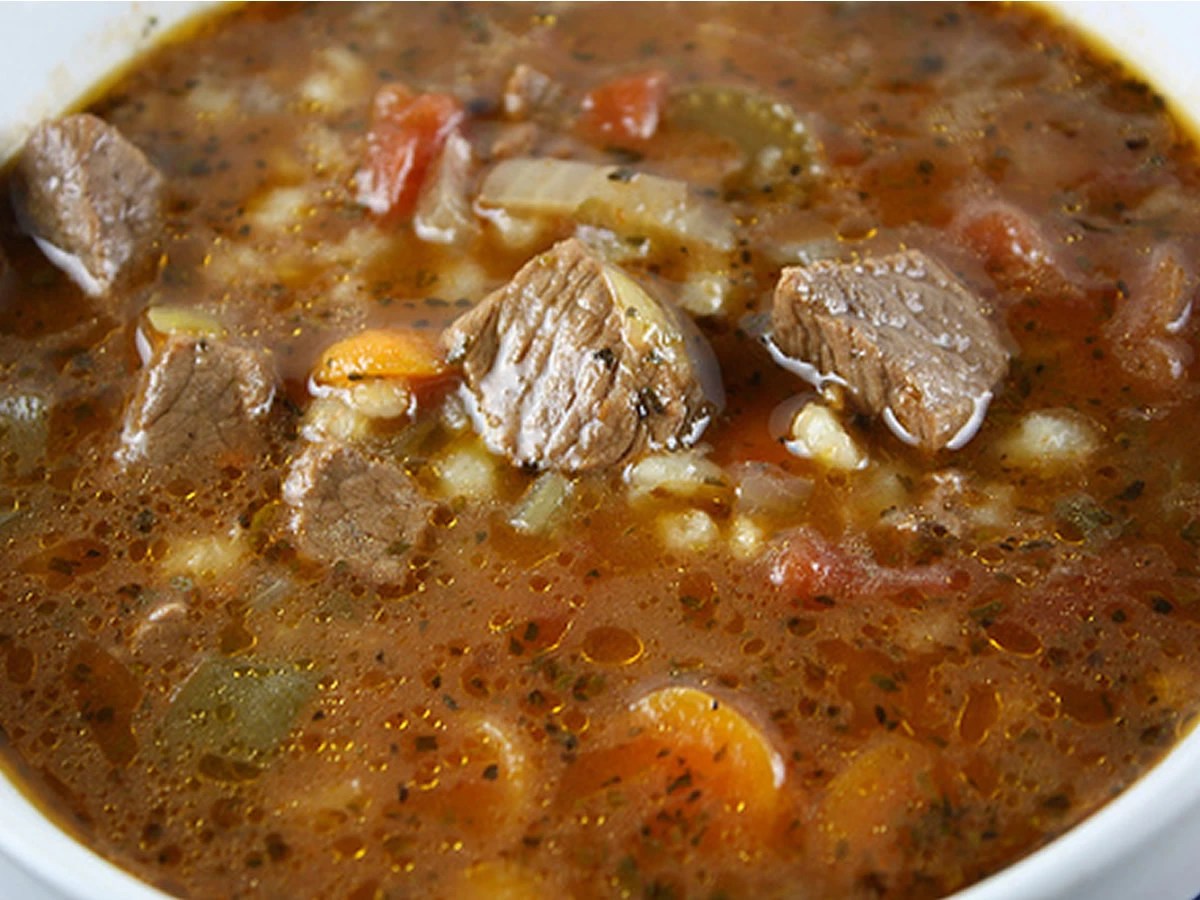 Beef Vegetable Barley Soup Alaska Dinner Factory