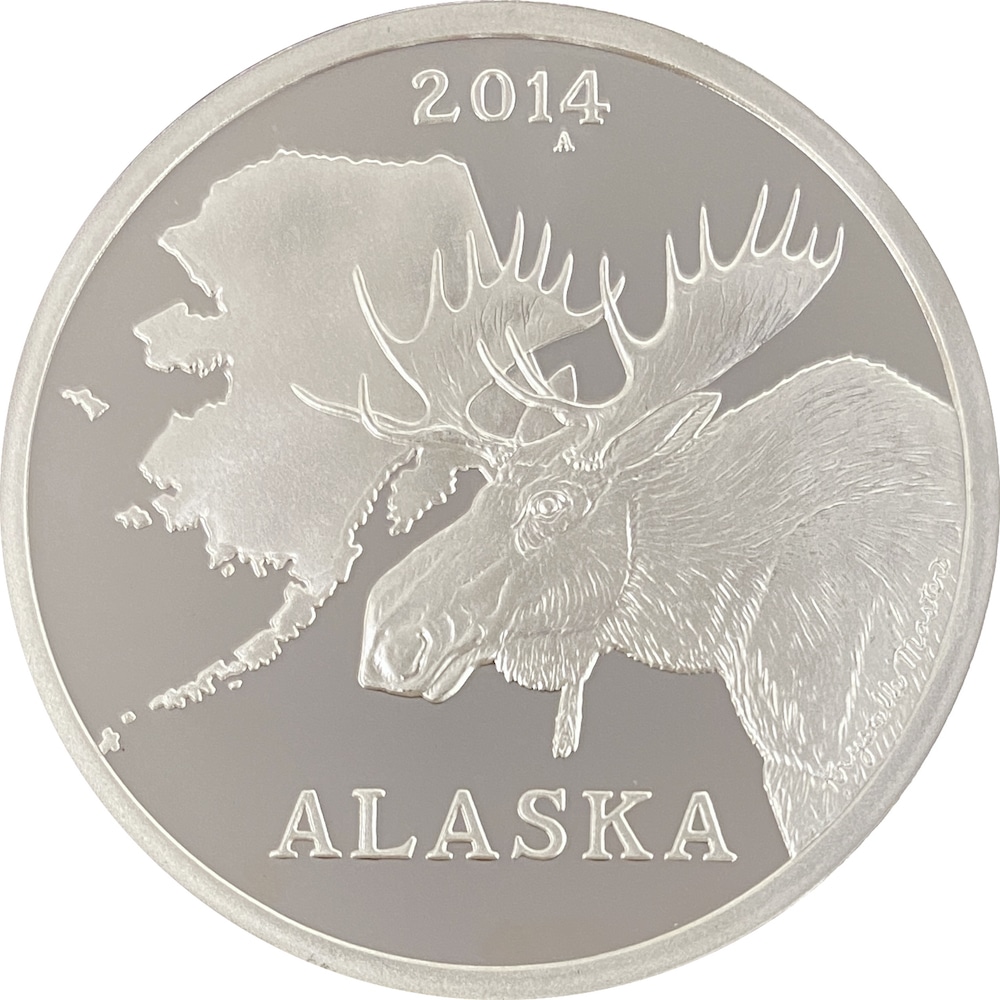 2014 Official State of Alaska Medallion Alaska Mint