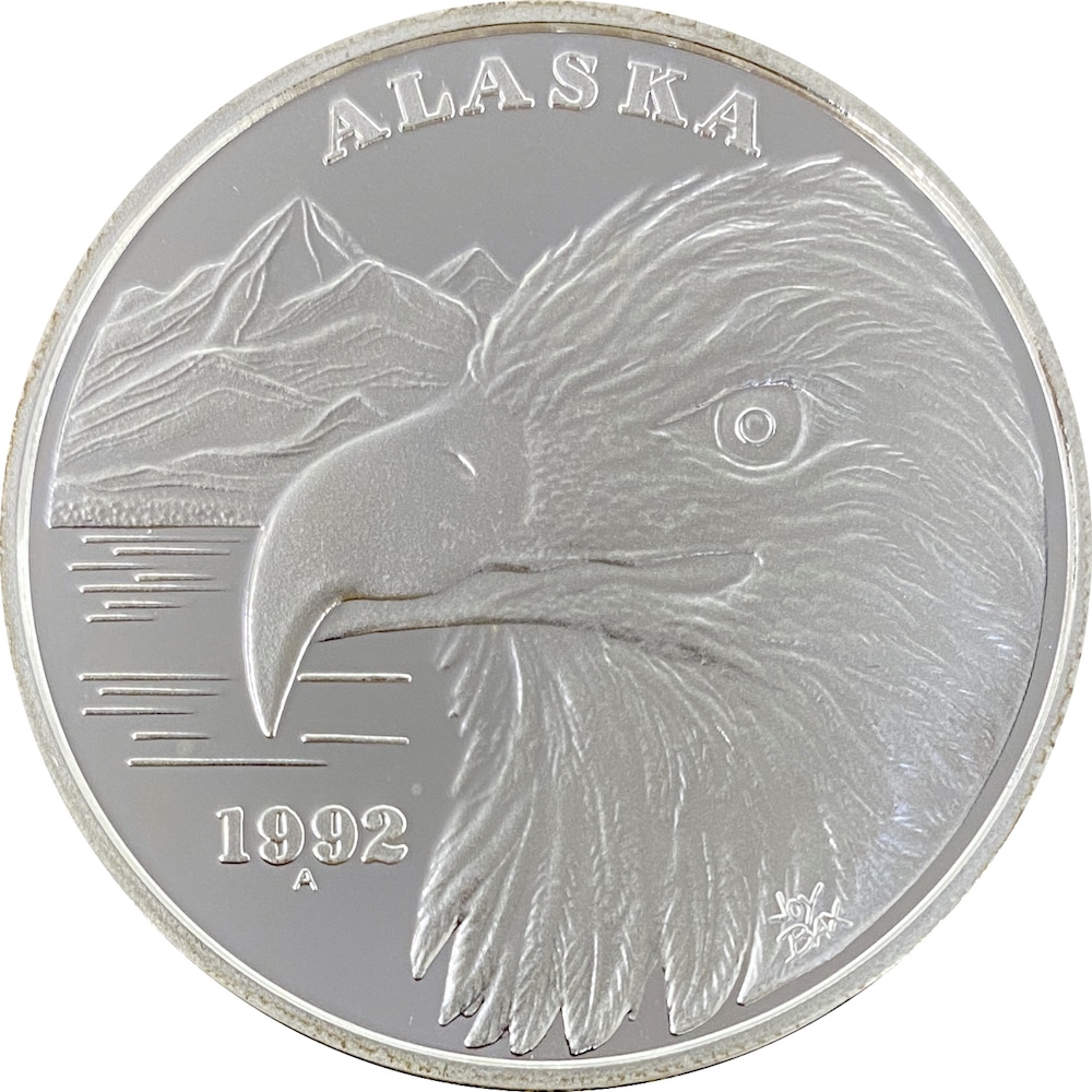 1992 Official State of Alaska Medallion Alaska Mint