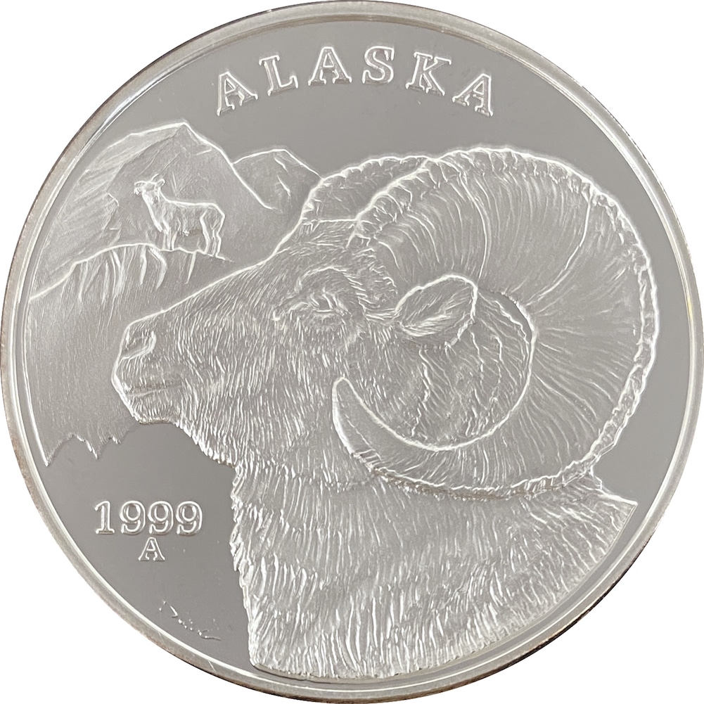 1999 Official State of Alaska Medallion Alaska Mint