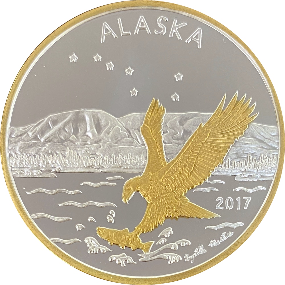 2017 Official State of Alaska Medallion Alaska Mint