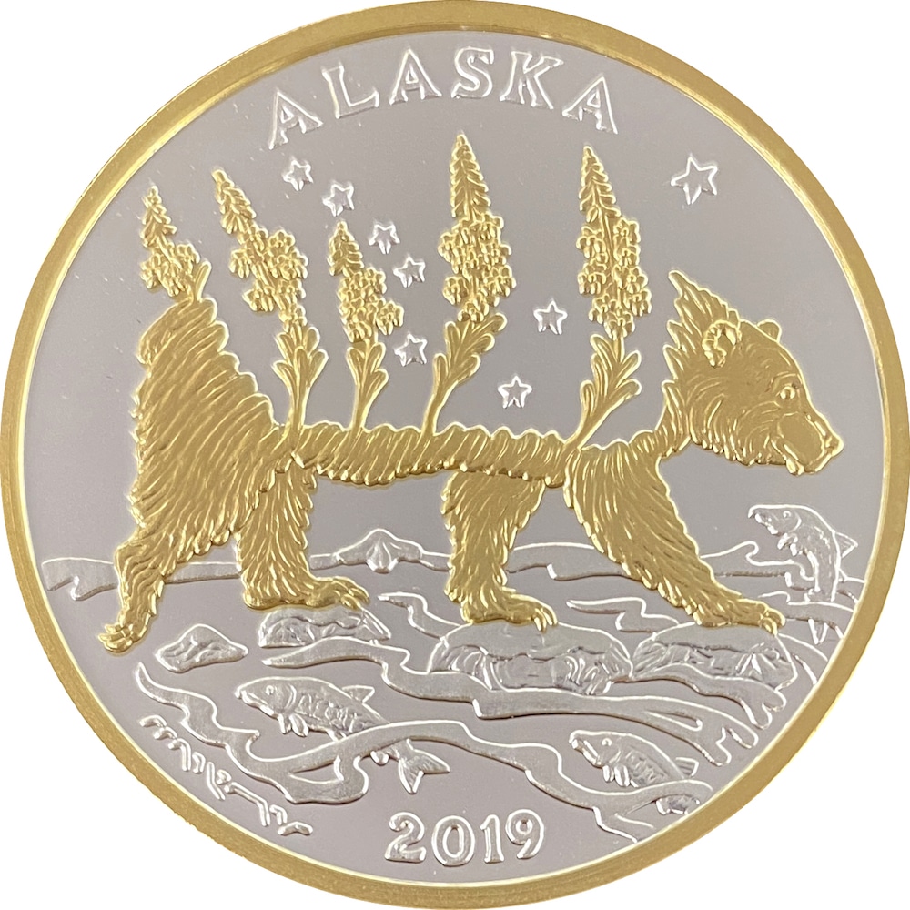 2019 Official State of Alaska Medallion Alaska Mint