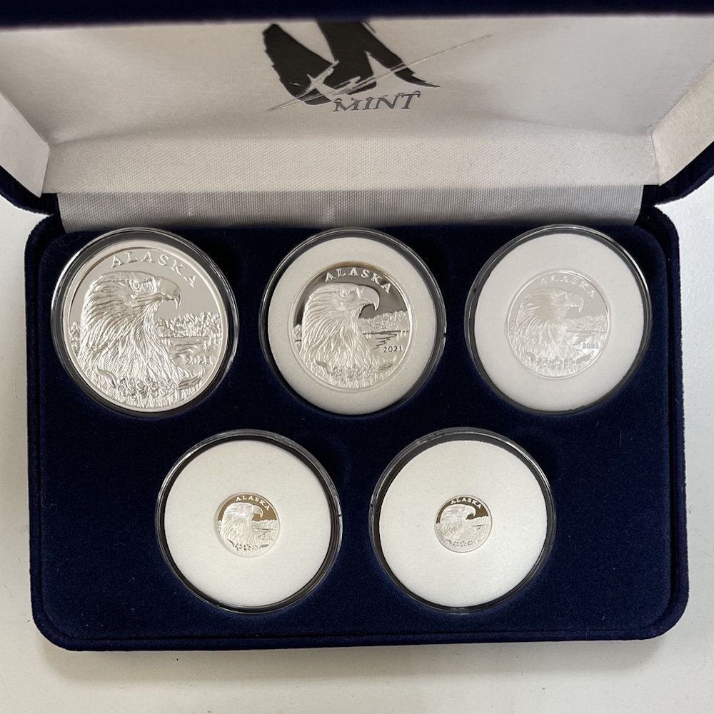 2021 Official State of Alaska Eagle Medallions Alaska Mint