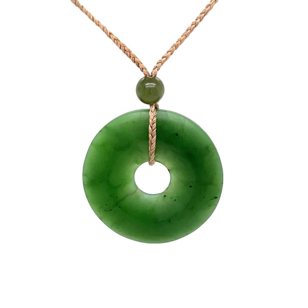 Jade Matte Donut Pendant Alaska Mint