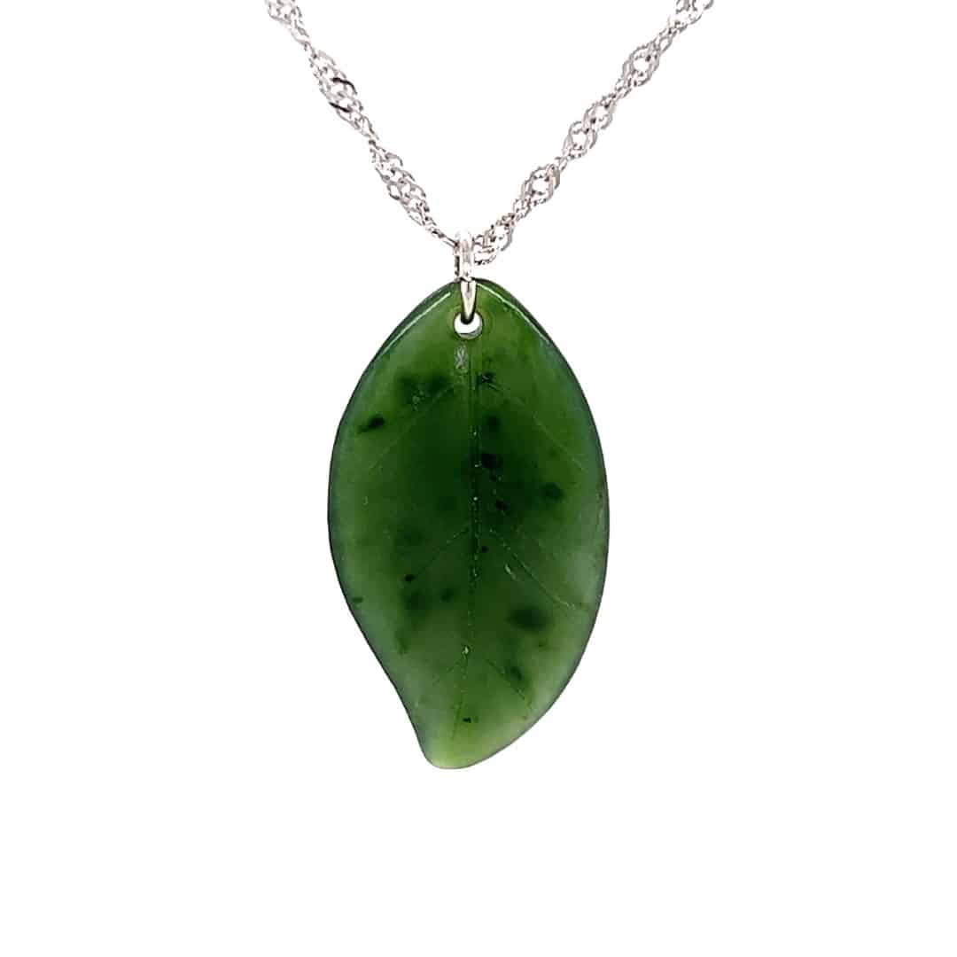Jade Leaf Pendant Alaska Mint
