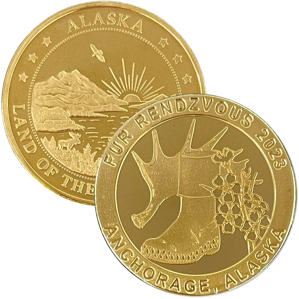 ERROR COIN 2023 Official Fur Rondy Medallion Alaska Mint