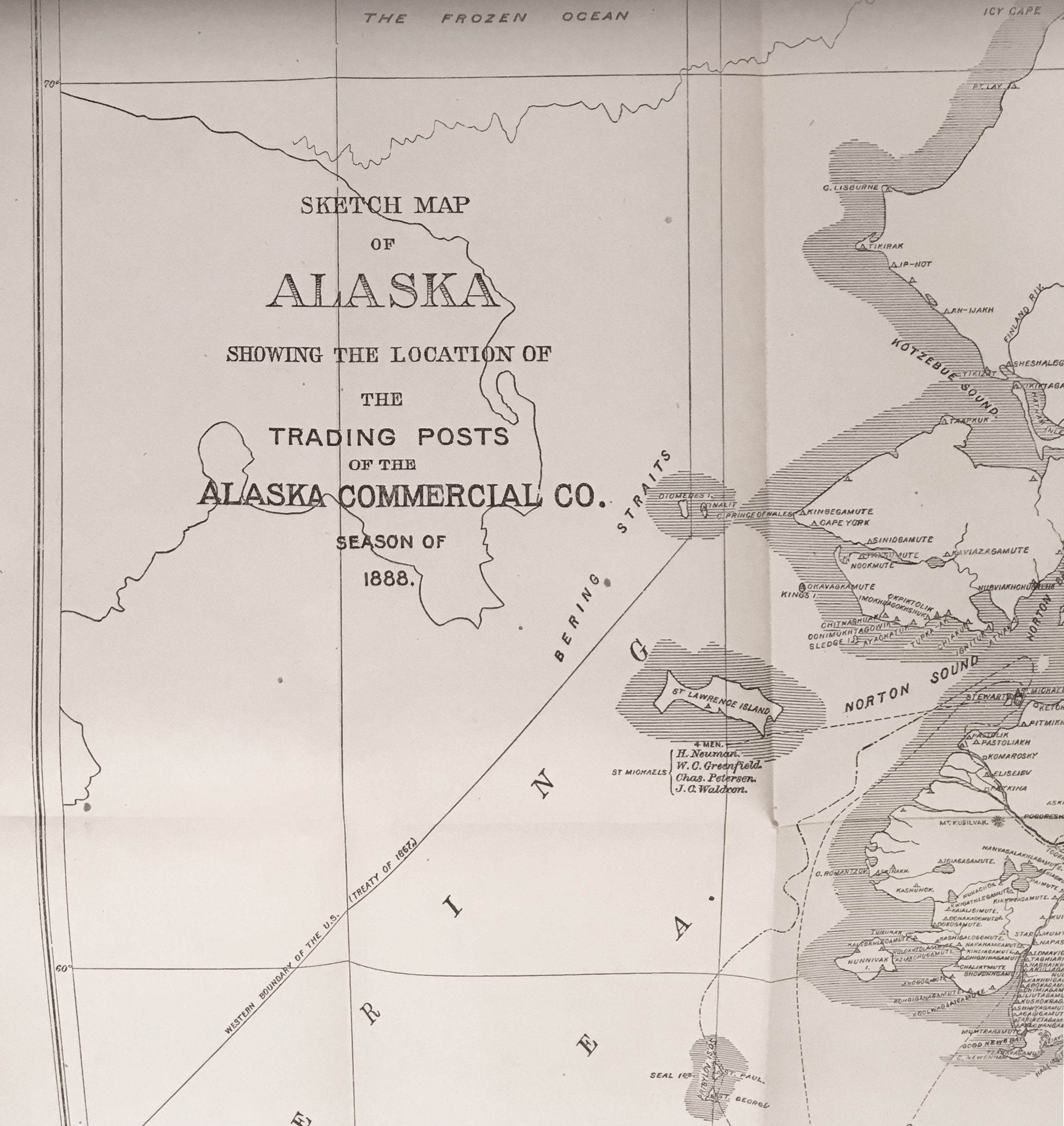 Alaska Commercial Company historical memorabilia.