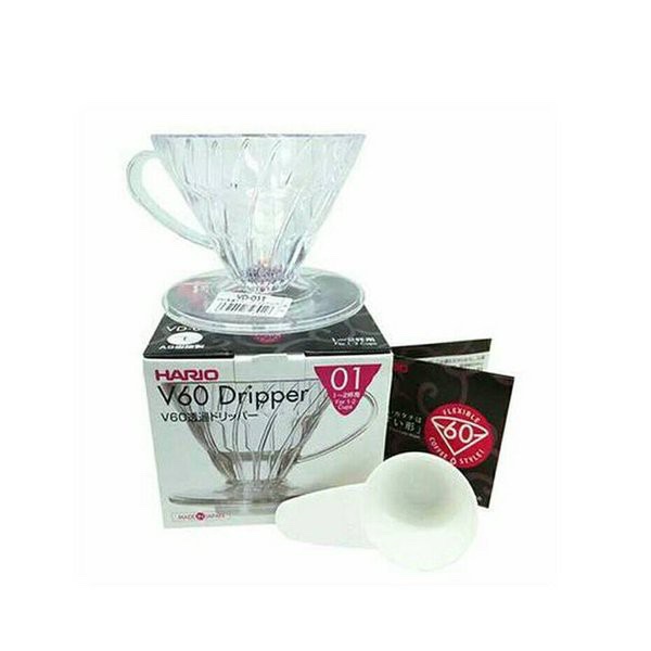 Hario V60 Dripper 01 Plastik Transfaran ALAT KOPI MALANG