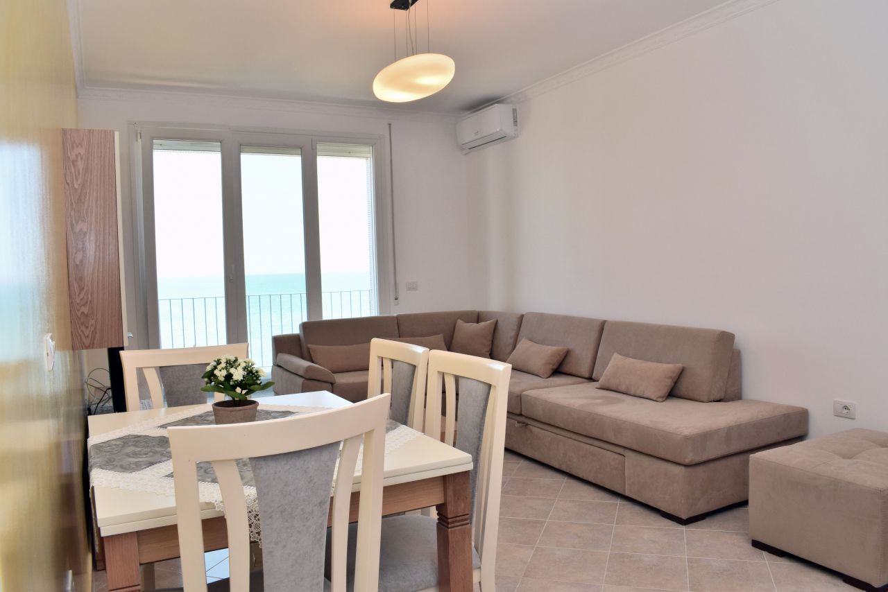 Holiday Sea view Apartment For Rent in Durres Beach