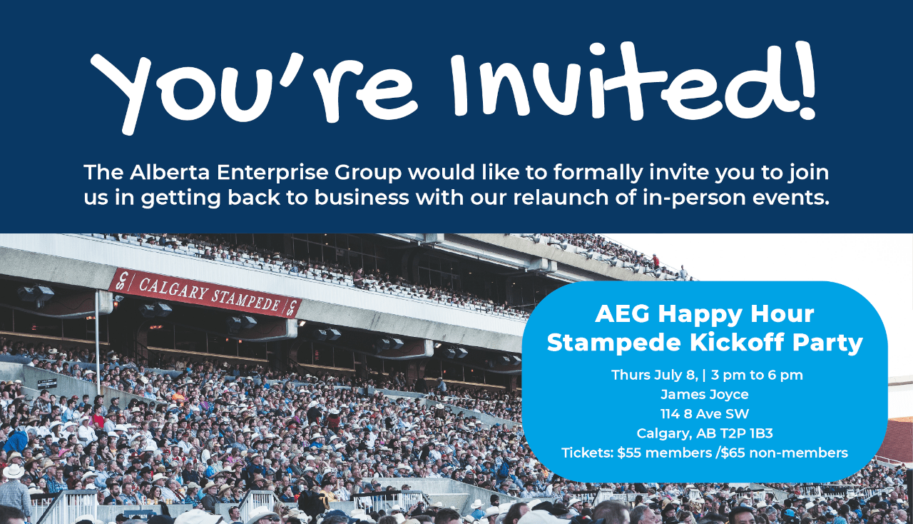 AEG Happy Hour Stampede Kickoff Party Alberta Enterprise Group