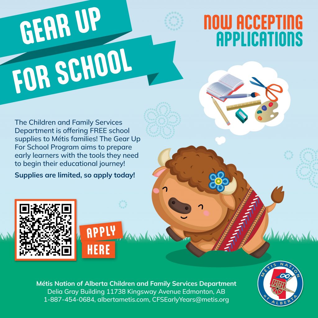 Gear Up for School Métis Nation of Alberta