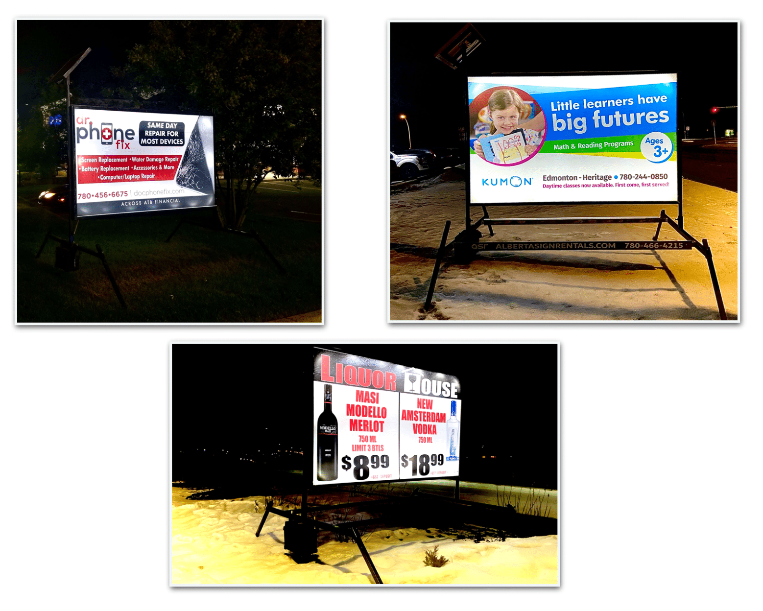 Portable Signs Edmonton Alberta Sign Rentals