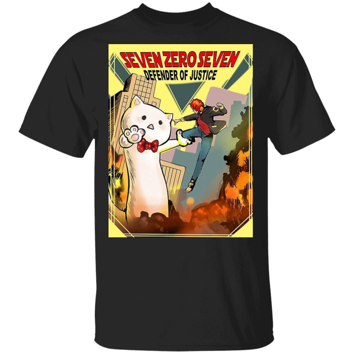Seven Zero Seven Defender Of Justice Mystic Messenger Anime Animation Cartoon Movies TShirts