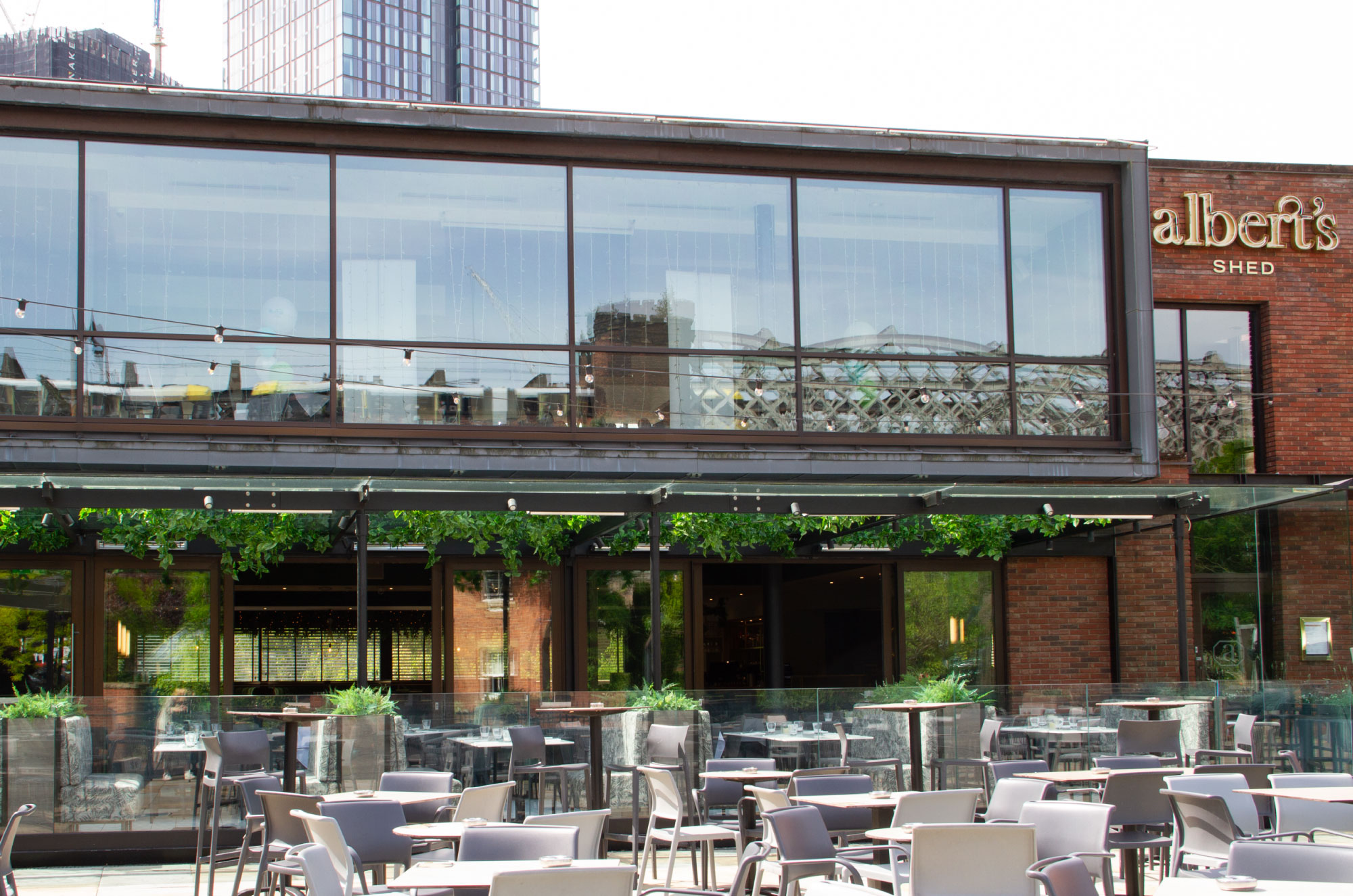 Albert's Shed Iconic Canalside Restaurant in Castlefield, Manchester