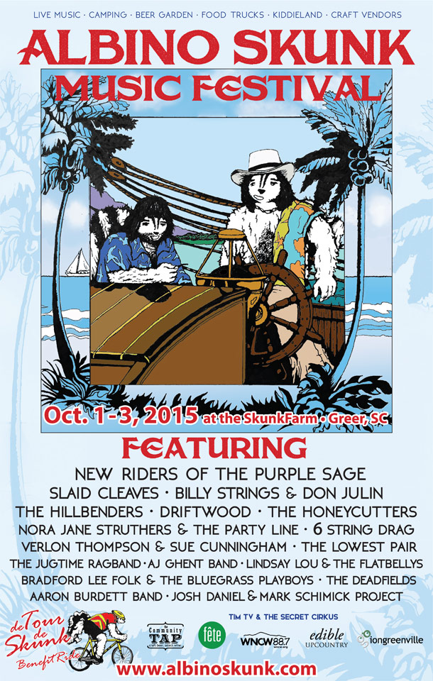 albino skunk festival lineup 2023 2015 Fall Albino Skunk Music Festival