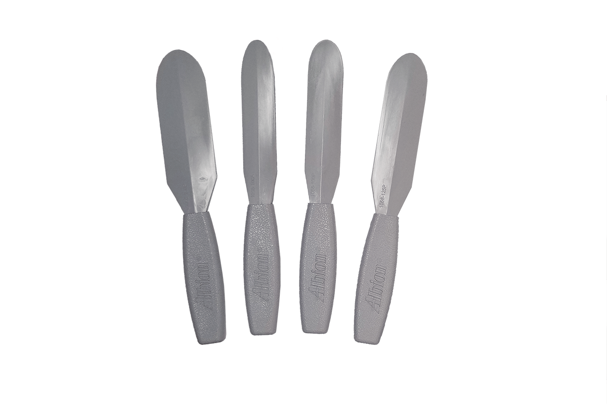 4 Piece C.A.T. Caulk Spatula Set Wider Widths (Plastic) Albion