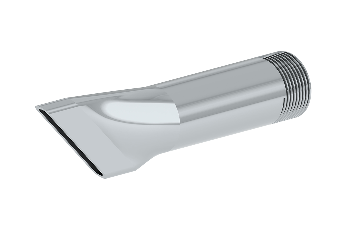 Jumbo Bevel End 3/4 Inch Metal Nozzle, 1/8 Inch by 1 1/2 Inch Flat