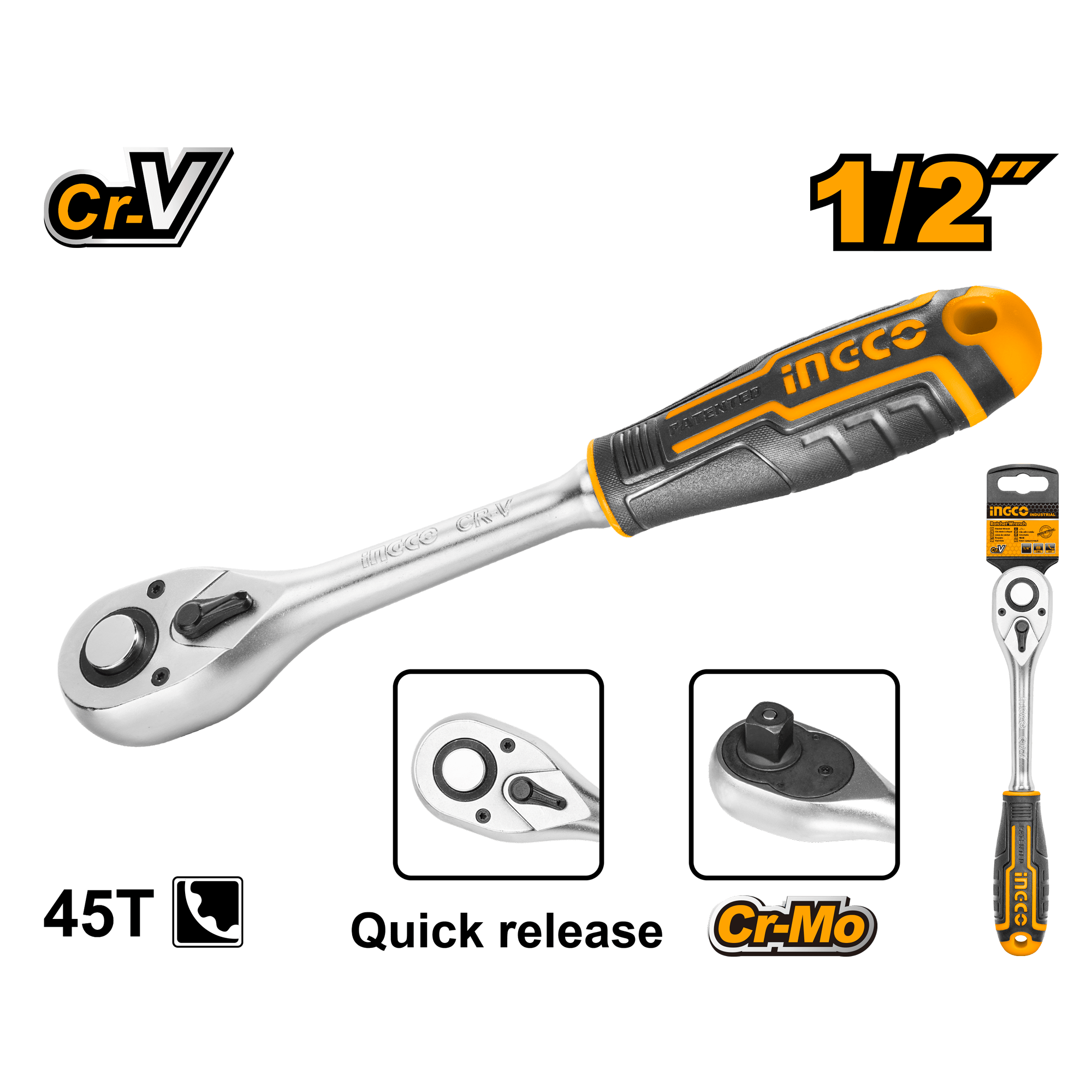 INGCO Ratchet wrench (HRTH0812) Albirco