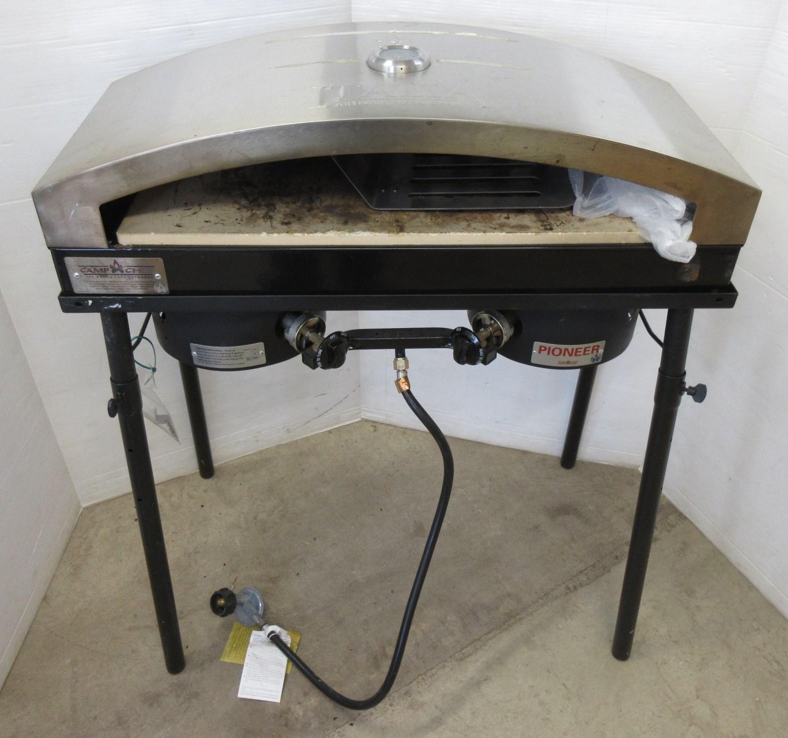 Albrecht Auctions Camp Chef Pizza Oven with Stone