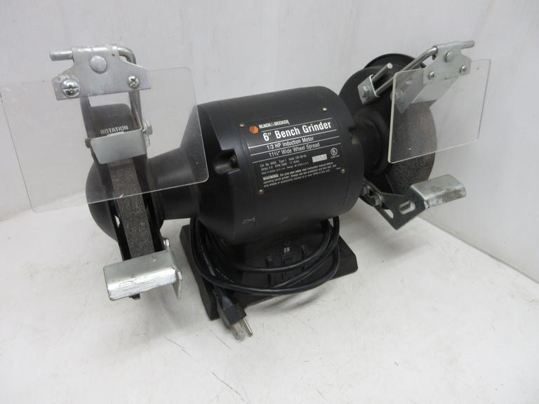 Albrecht Auctions Black & Decker 6" Bench Grinder, 1/3